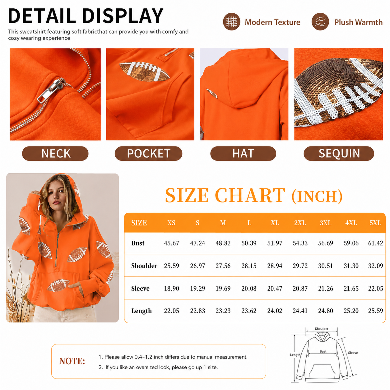 Women's Loose-Fit "Game Day" Hoodie