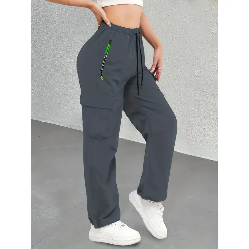 Women's High-Waisted Straight-Leg Athletic Pants