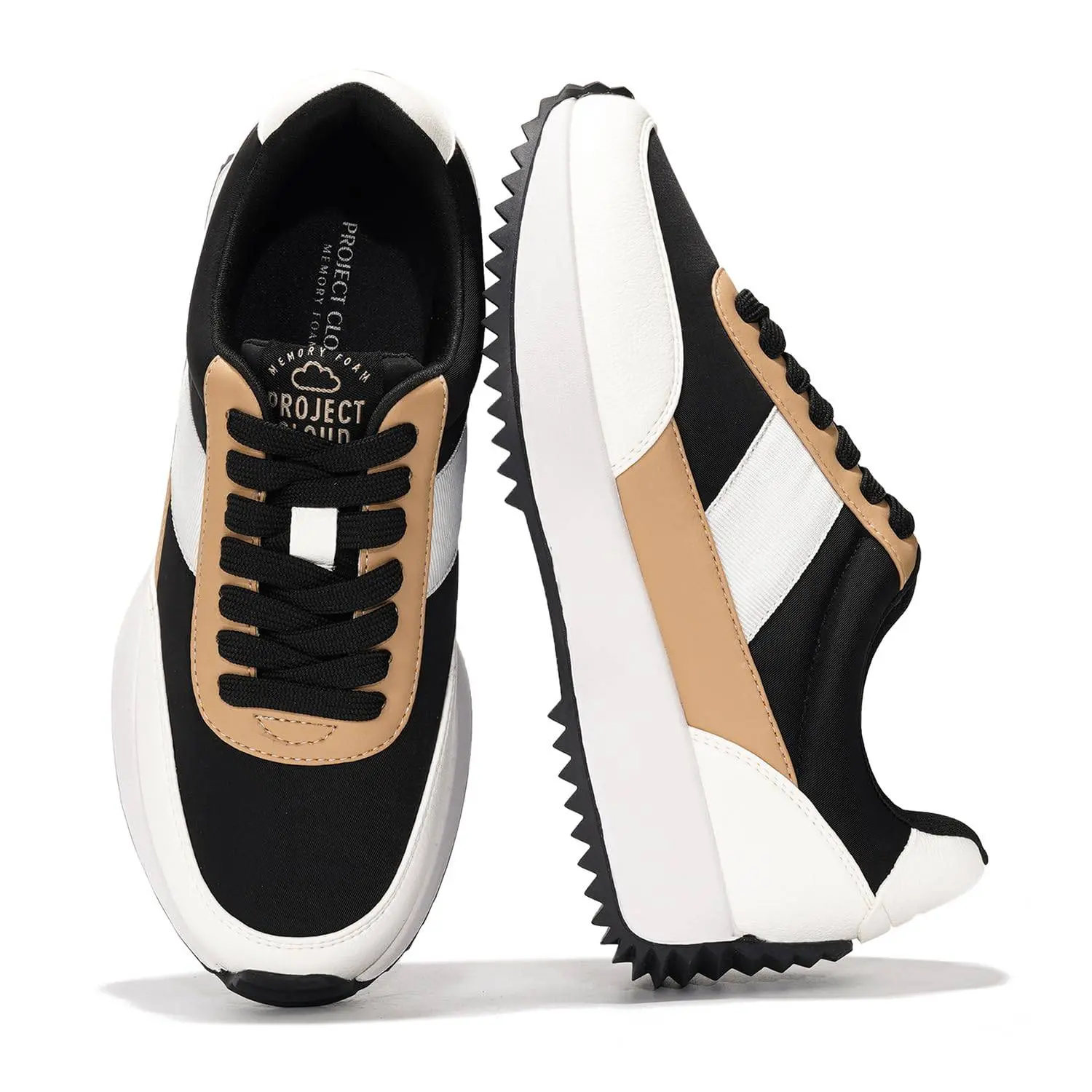 Project Cloud Women's Memory Foam Sneakers - Lightweight & Non-Slip