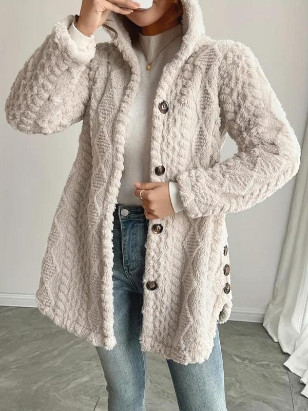 VVZ 2026 Women's Spring Fashion Jacquard Hooded Cardigan Long Sleeve Coat Womenswear Stylish Outerwear for Casual Daily Wear & School Activities Fit Knitwear VVZ 2026 Women's Spring Fashion Jacquard Hooded Cardigan Long Sleeve Coat Womenswear Stylish Outerwear for Casual Daily Wear & School Activities Fit Knitwear