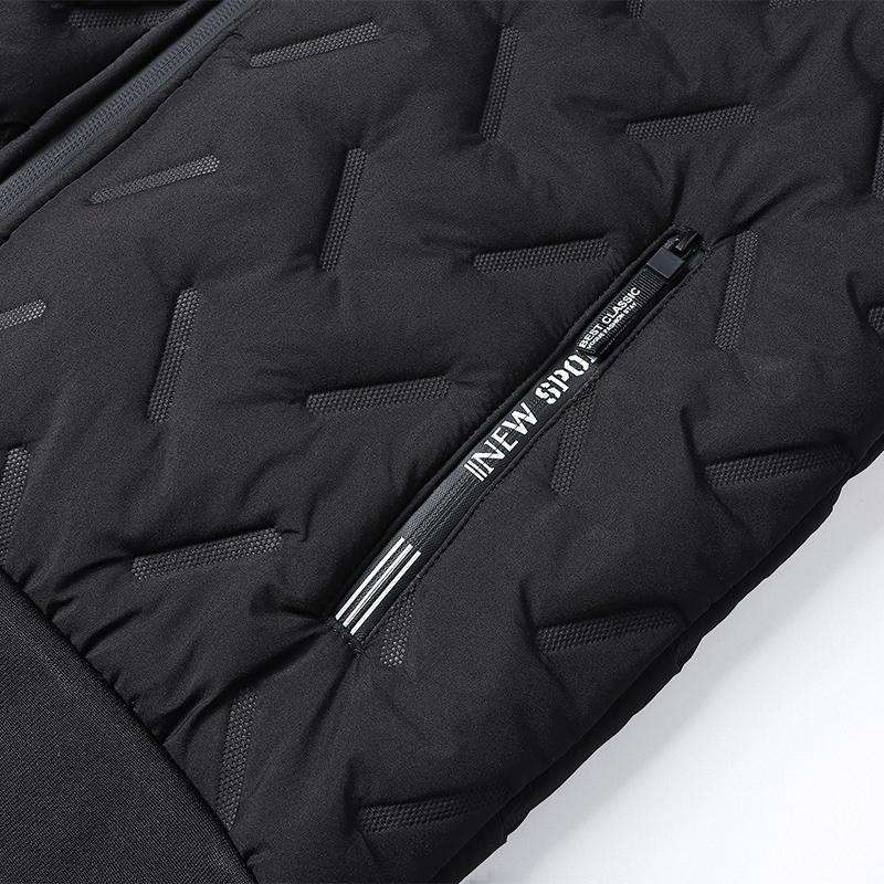 2026 New Stylish Men's Hooded Cotton Jacket, Long Sleeve Menswear Tops, Fleece-Lined Warm Clothes with Ultrasonic Cotton Toothbrush Design Stylish Menswear,back to school,back to school shopping 2026 New Stylish Men's Hooded Cotton Jacket, Long Sleeve Menswear Tops, Fleece-Lined Warm Clothes with Ultrasonic Cotton Toothbrush Design Stylish Menswear,back to school,back to school shopping