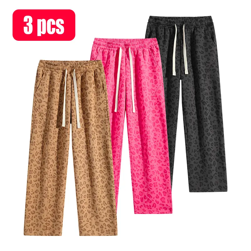 Men's loose-fit wide-leg sweatpants