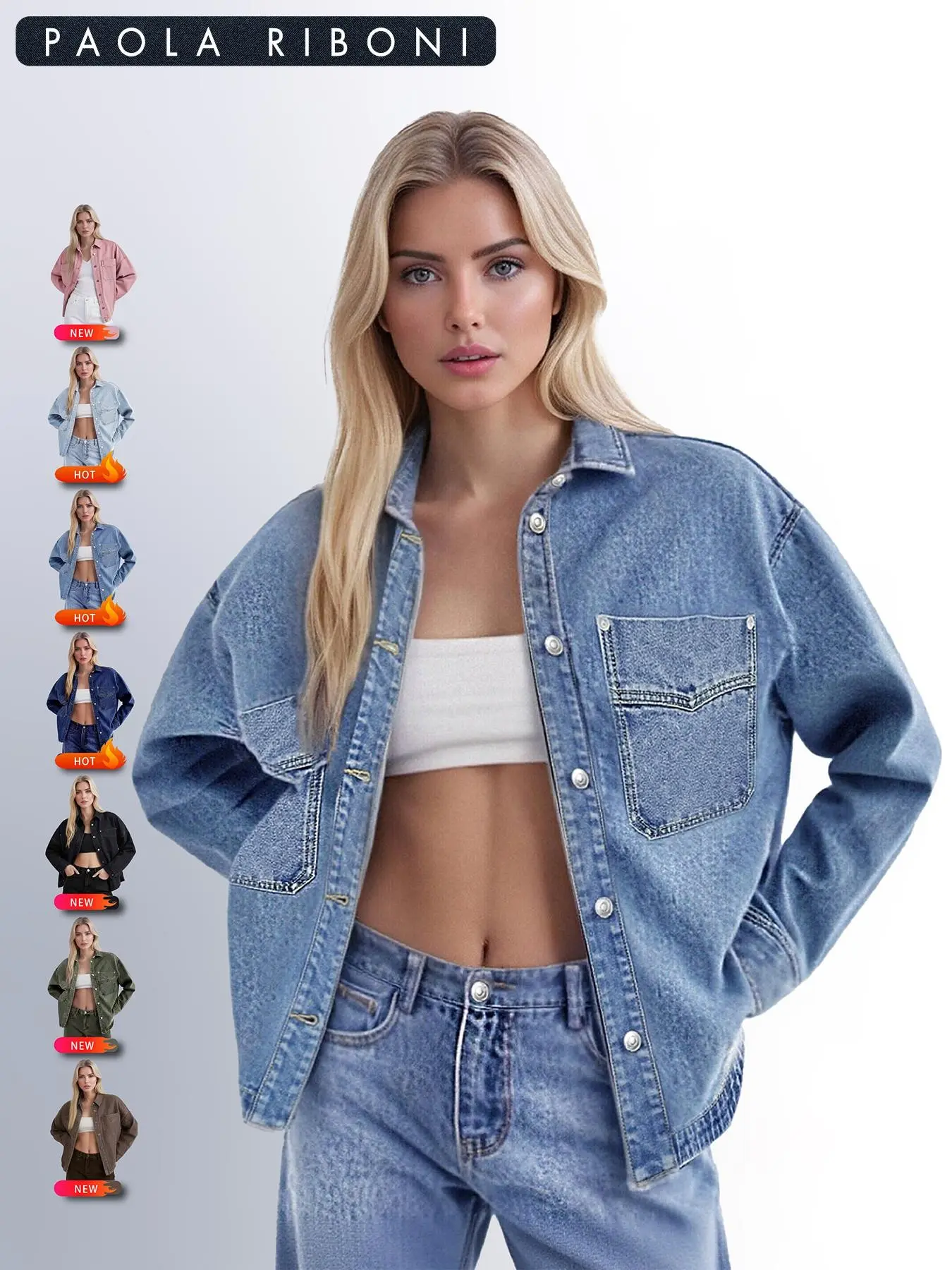 Women's Long-Sleeve Denim Jacket