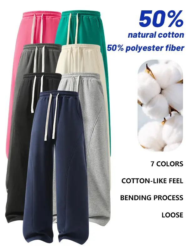 Men's Fleece-Lined Warm Athletic Pants