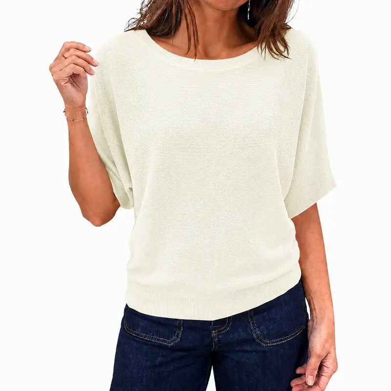 Women's short-sleeved sweater
