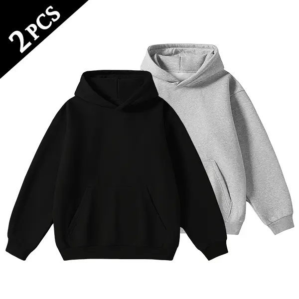 Men's Hoodie – Cotton-Blend Long-Sleeve Pullover