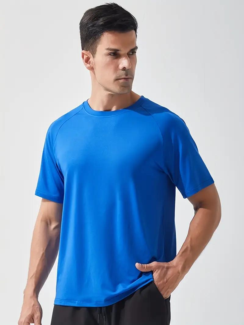 Men's Plus Size 5-Pack Quick Dry Breathable Athletic Apparel, Dry Fit Tech Sporty Sports Tops, Gym & Summer Fitness Workout Shirts Fitted Sportswear Activewear Tees,summerwins,travel essentials,camping essentials