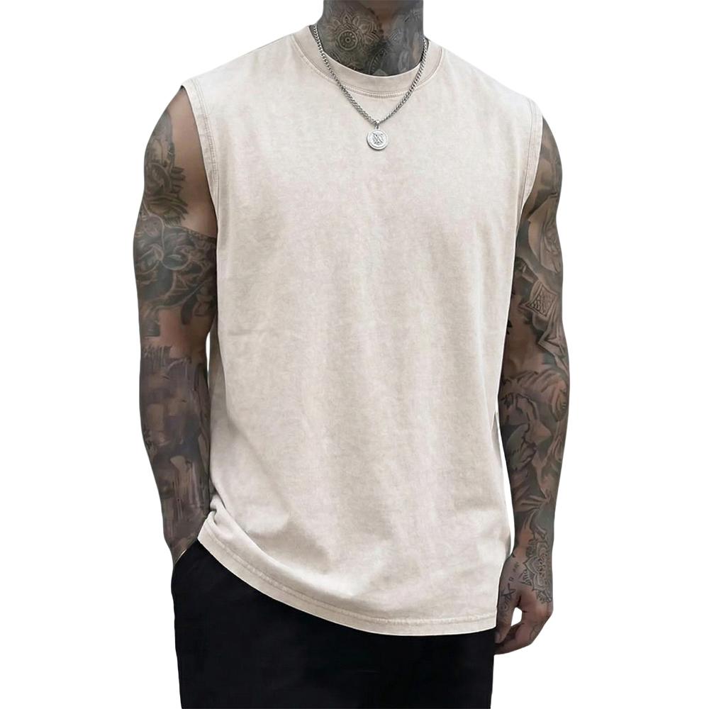 Men’s 3-Pack 230g Pure Cotton Heavyweight Vintage Sleeveless Undershirts/Tank Tops, Menswear Casual Plain Clothes, Soft Skin-Friendly Fabric, Unisex Loose Retro Fit, Machine Washable, Suitable for Sports, Outdoor Cycling, Men’s Clothes Men’s 3-Pack 230g Pure Cotton Heavyweight Vintage Sleeveless Undershirts/Tank Tops, Menswear Casual Plain Clothes, Soft Skin-Friendly Fabric, Unisex Loose Retro Fit, Machine Washable, Suitable for Sports, Outdoor Cycling, Men’s Clothes
