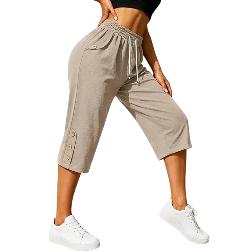 Women's casual cropped trousers