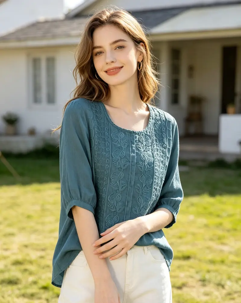 Women's Casual Retro Top