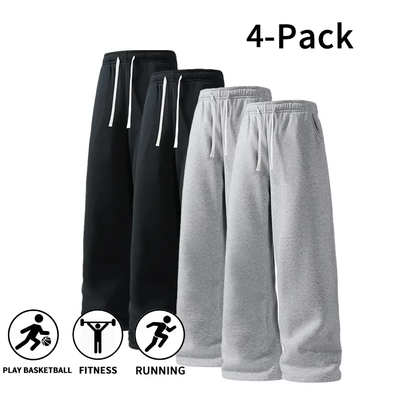 Ultra-Soft Wide-Leg Sweatpants for Men - Fall & Winter Styles