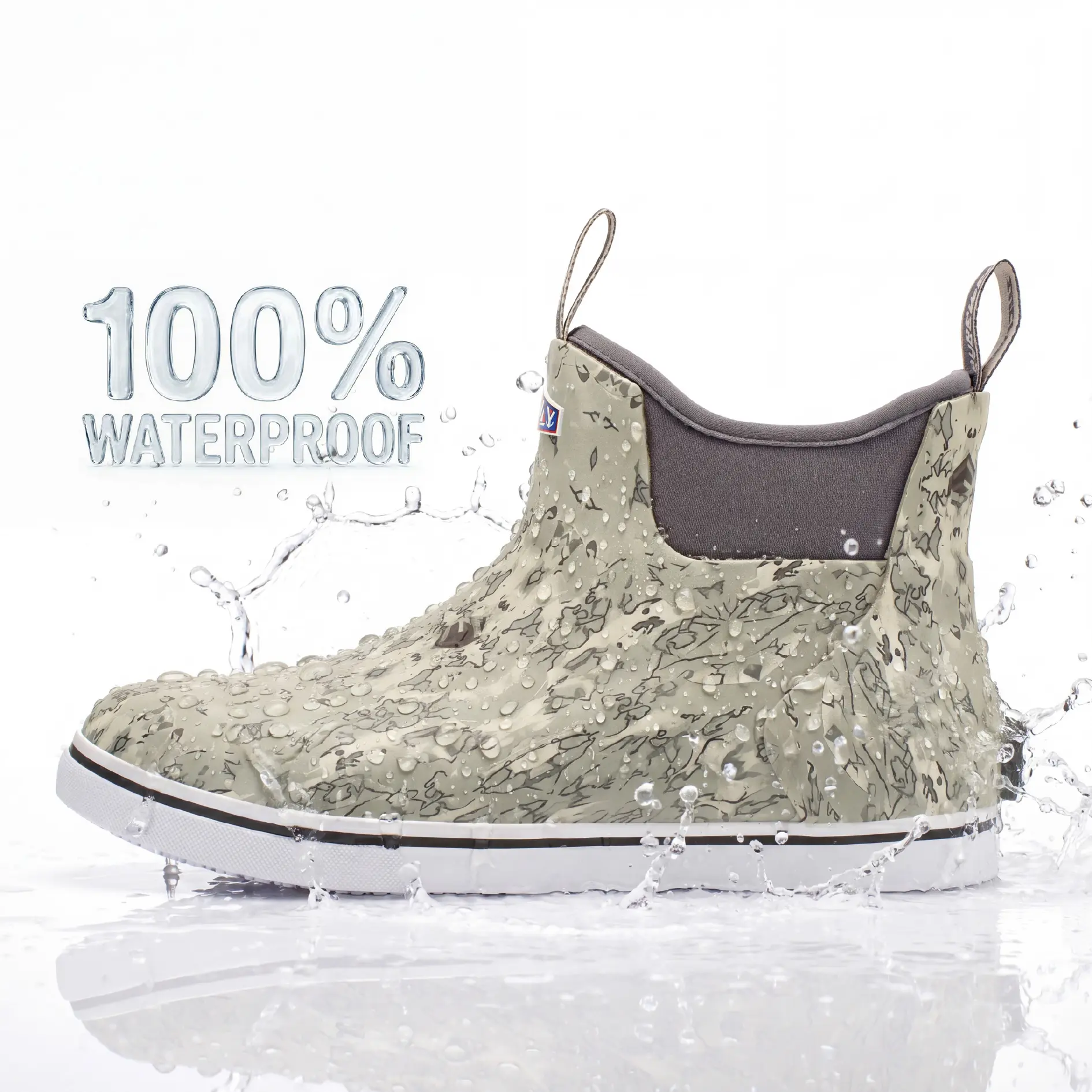 SUREWAY Men's Waterproof Non-Slip Fishing Deck Boots