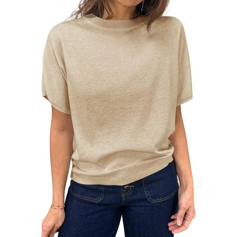 Women's short-sleeved sweater
