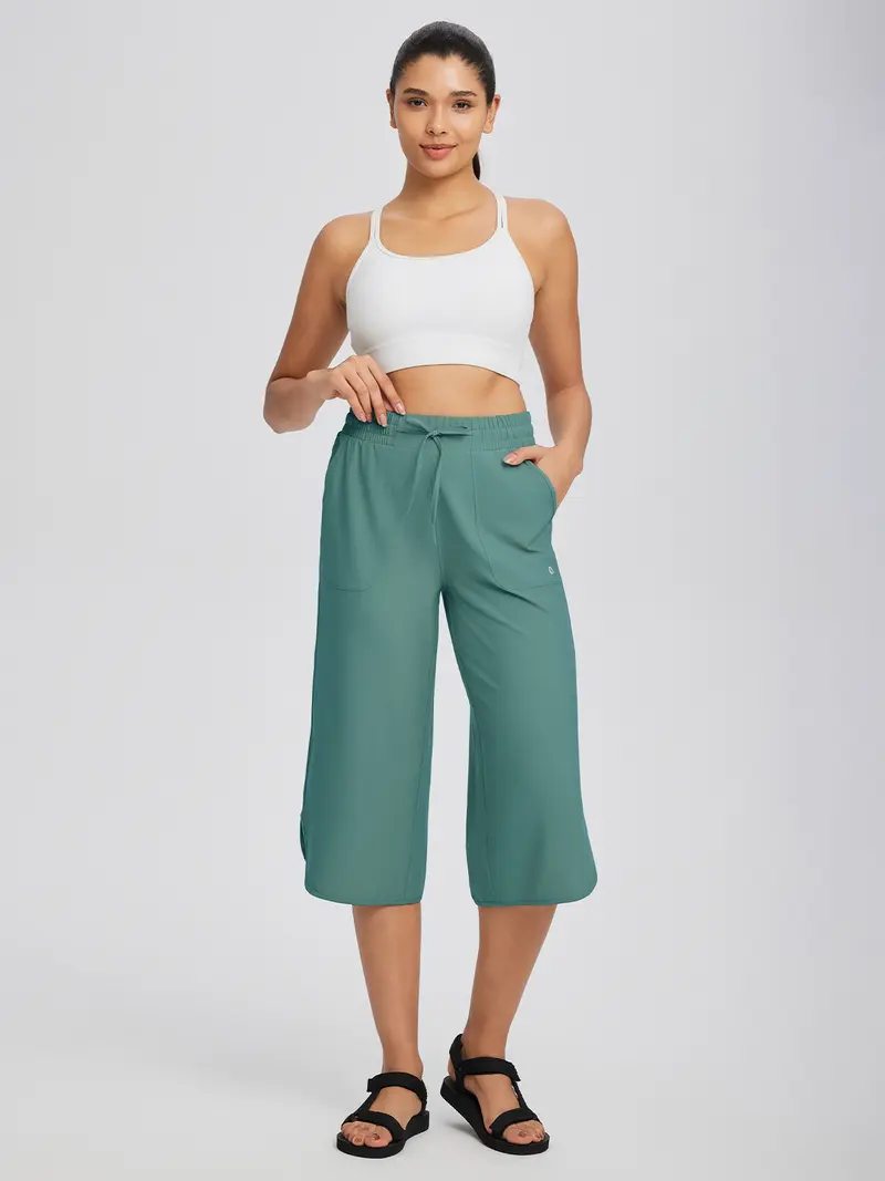 Women's 20-Inch Wide-Leg Cropped Pants