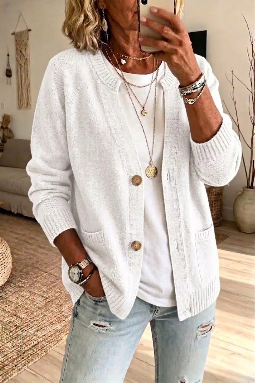 New Arrival 🔥Women's V-Neck Button Knit Cardigan