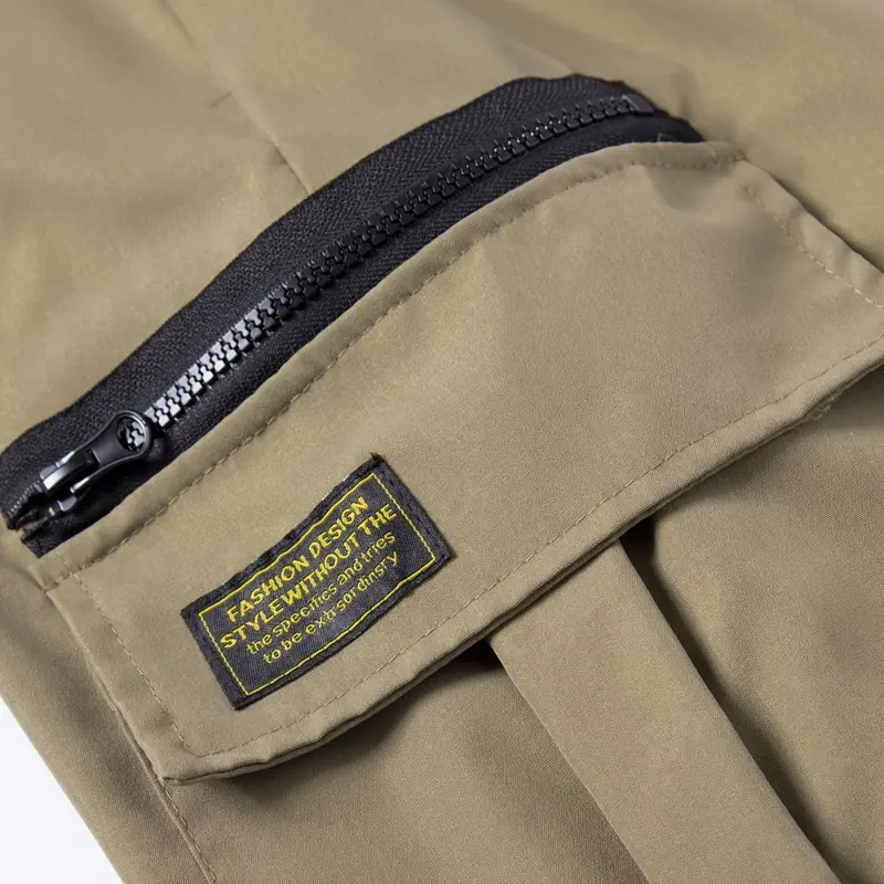 Men's Solid-Color Cargo Pants