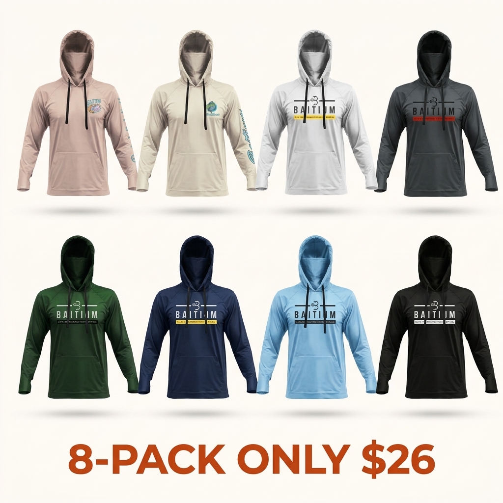UPF 50 Sun Protection Long-Sleeve Hoodie (With Built-in Neck Gaiter)