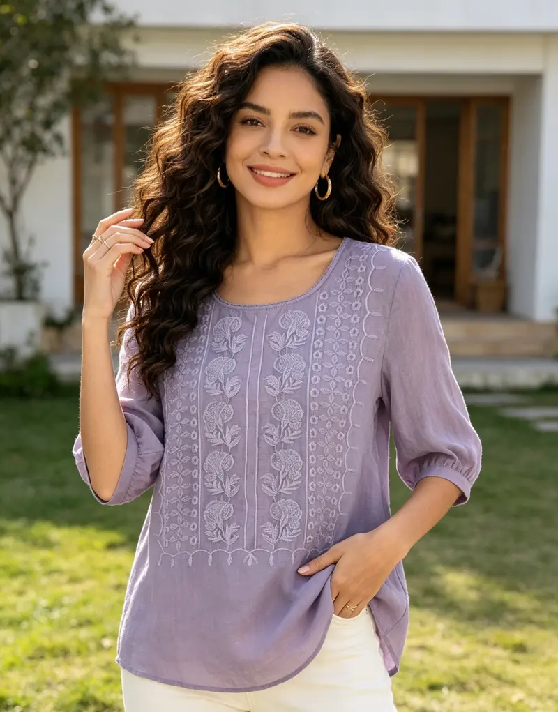 Women's Casual Retro Top