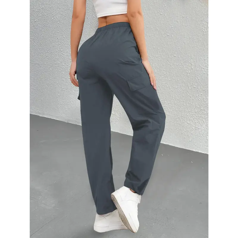 Women's High-Waisted Straight-Leg Athletic Pants