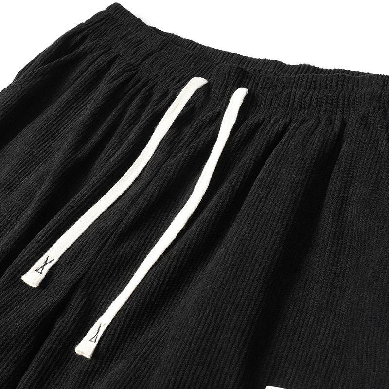 Women’s casual corduroy high-waisted pants, loose straight fit with an elastic drawstring design, suitable for outdoor wear., Clothes, Basic, High-Rise Relaxed Straight Pants, Polyester backtoschool, High Waist Women’s casual corduroy high-waisted pants, loose straight fit with an elastic drawstring design, suitable for outdoor wear., Clothes, Basic, High-Rise Relaxed Straight Pants, Polyester backtoschool, High Waist