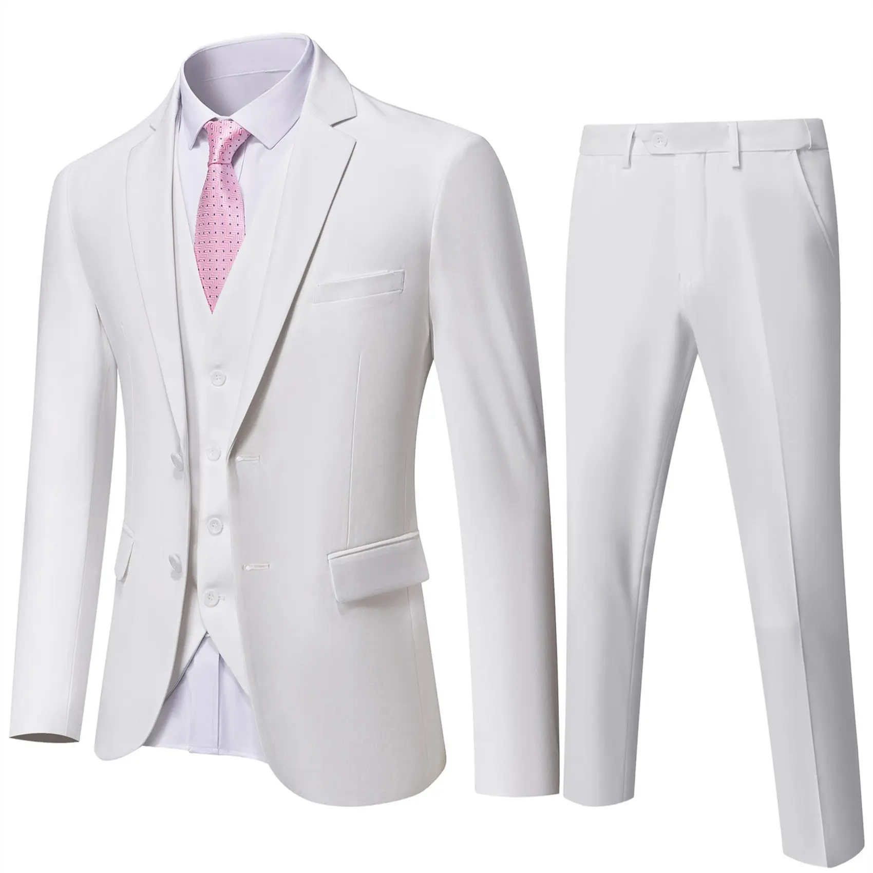 YND Men’s 3-Piece Slim Fit Formal Suit Set