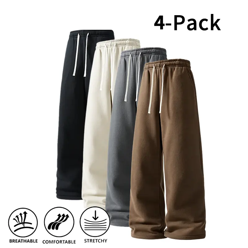 Ultra-Soft Wide-Leg Sweatpants for Men - Fall & Winter Styles