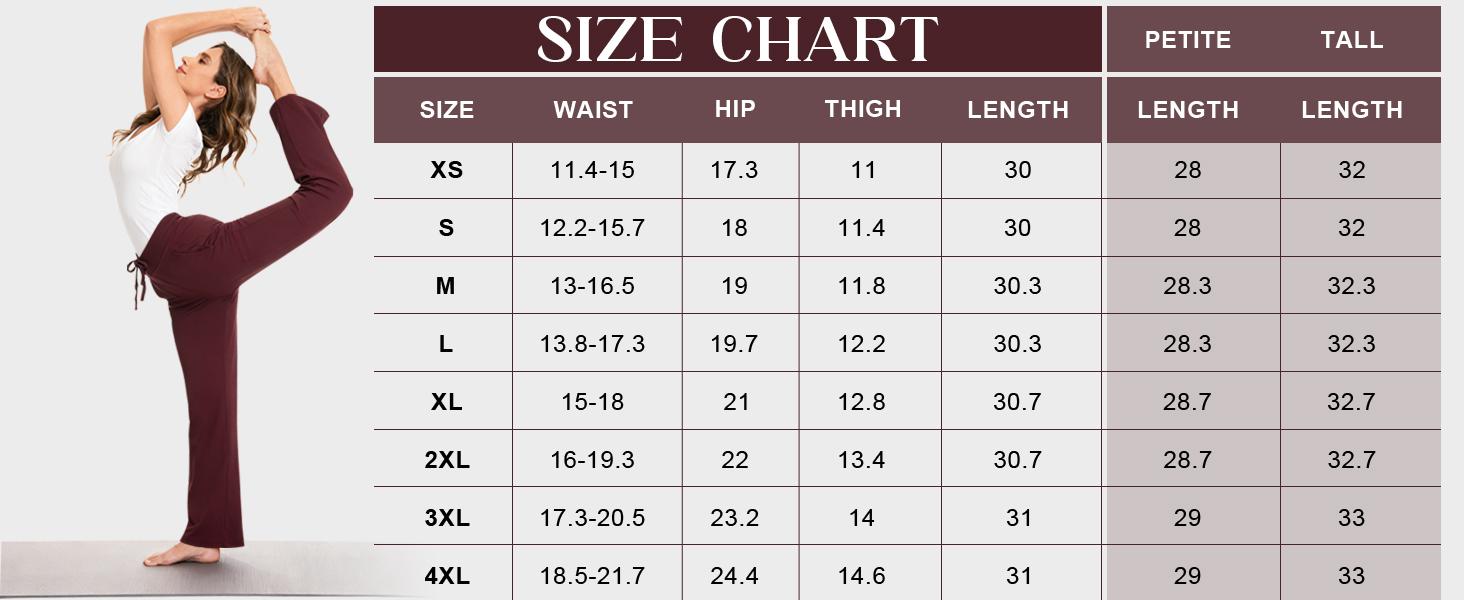 QBK Women's Yoga Scrub Pants - Flared Mid Rise Medical Pants with 5 Pockets (Includes Cargo) | 4-Way Stretch Fabric Trouser Nylon Activewear For Fitness Breathable Athletic Bottoms