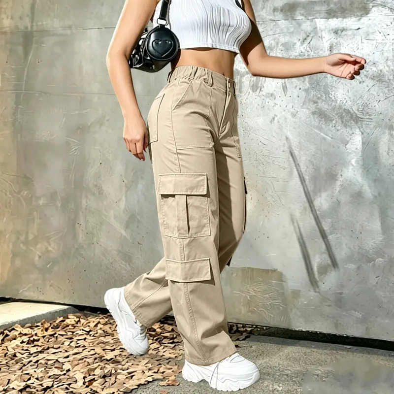 Women's American vintage-style cargo pants