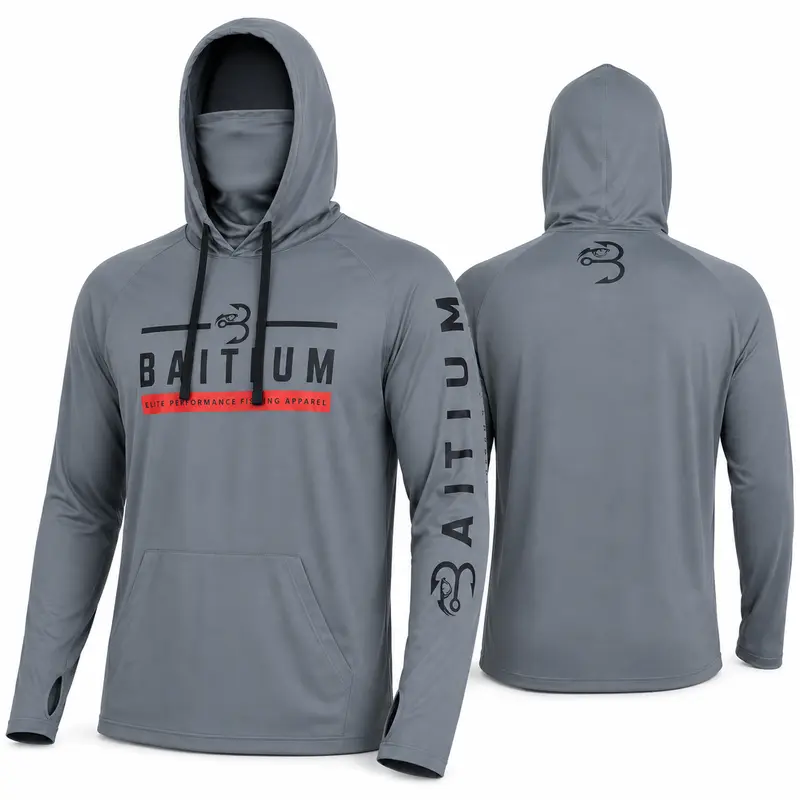 UPF 50 Sun Protection Long-Sleeve Hoodie (With Built-in Neck Gaiter)