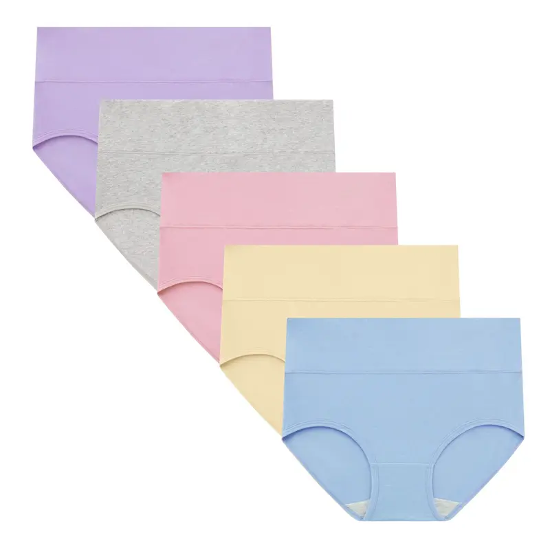 Women's high-waisted cotton panties