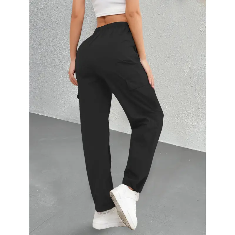 Women's High-Waisted Straight-Leg Athletic Pants
