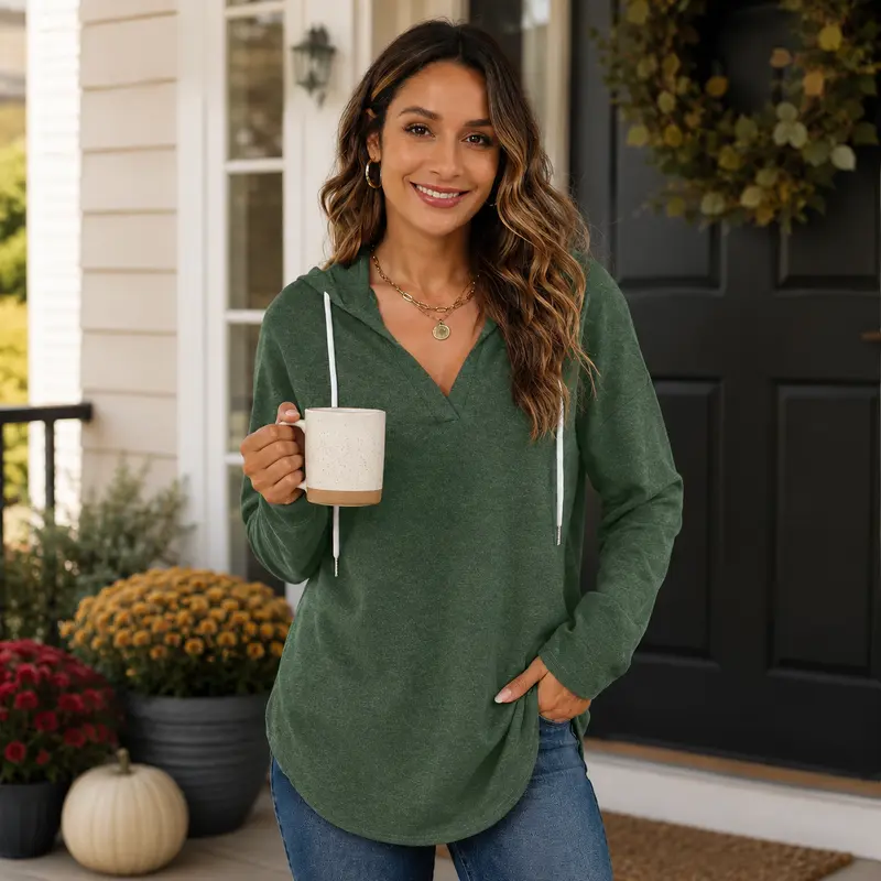 Women's Fashionable Hooded Sweatshirt