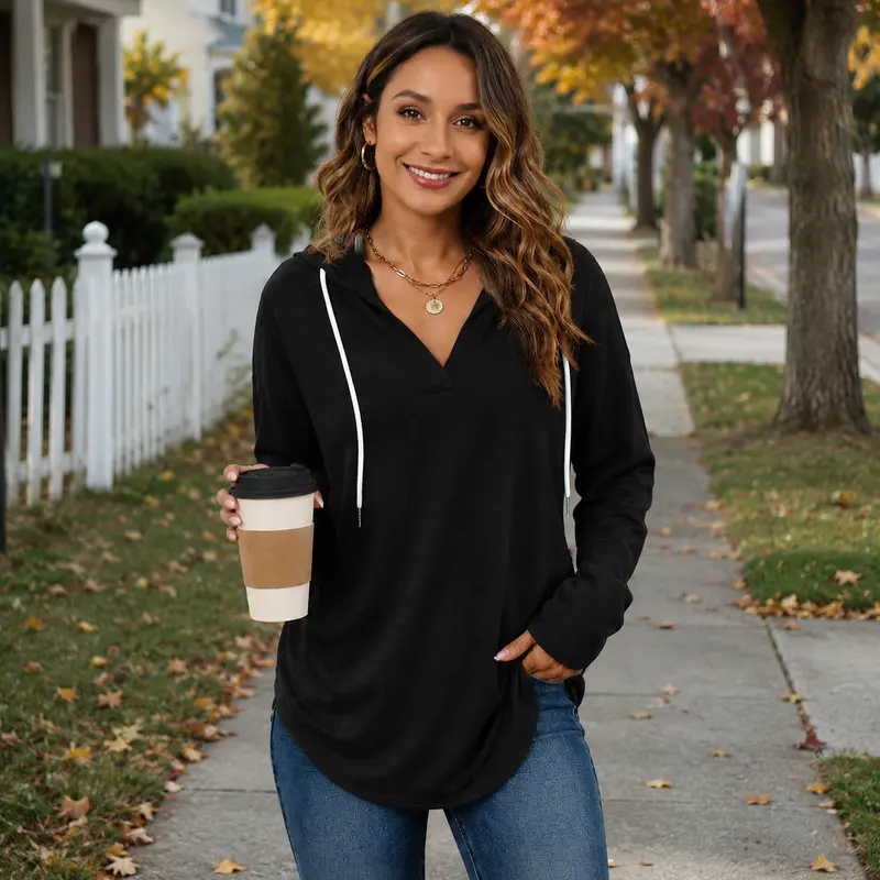 Women's Fashionable Hooded Sweatshirt