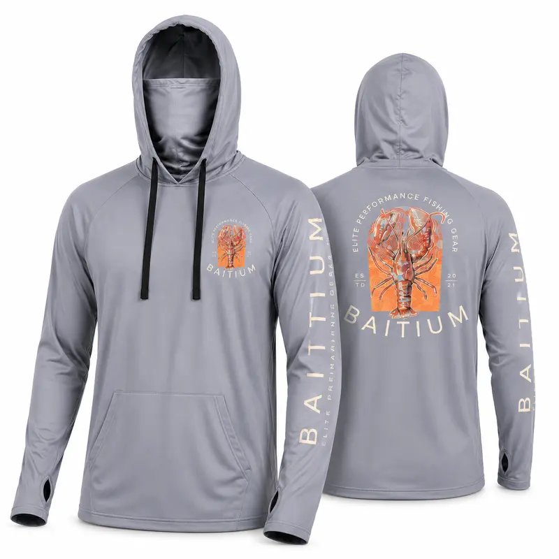 UPF 50 Sun Protection Long-Sleeve Hoodie (With Built-in Neck Gaiter)