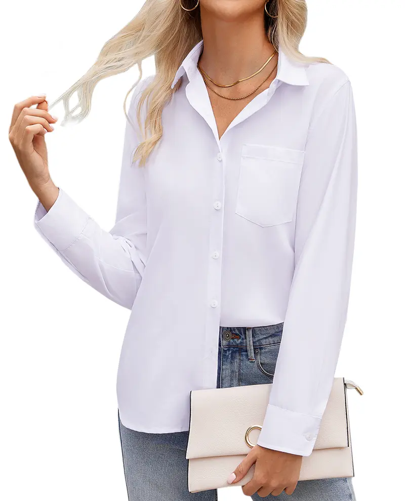 Women's Non-Iron Modal Long-Sleeve Shirt