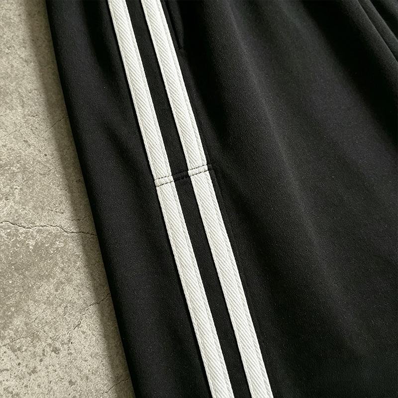 Women's 2-Pack Chic Striped Drawstring Track Pants, Retro Straight-Leg Polyester Casual Pants for Gym Activewear, Drawstring Pants, Long Pants Women's 2-Pack Chic Striped Drawstring Track Pants, Retro Straight-Leg Polyester Casual Pants for Gym Activewear, Drawstring Pants, Long Pants
