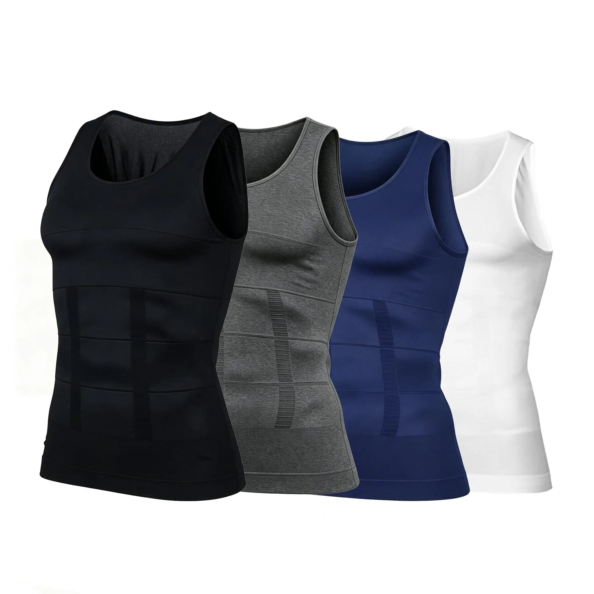 Men's Crew-Neck Compression Shaping Tank Top