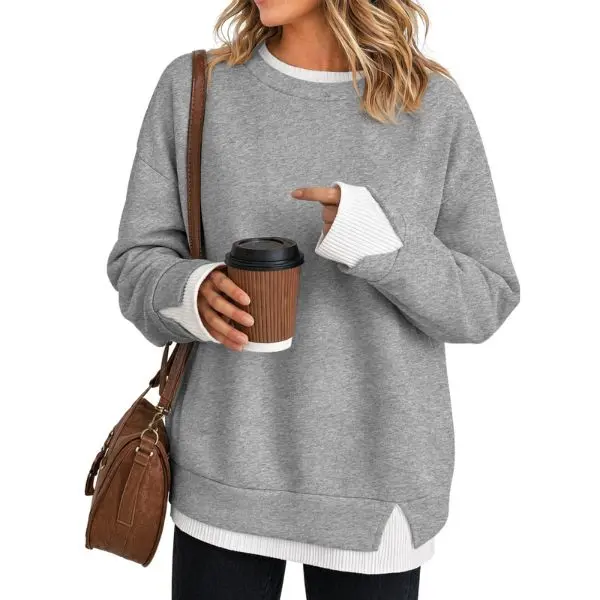 Women's Faux-Layered Sweatshirt