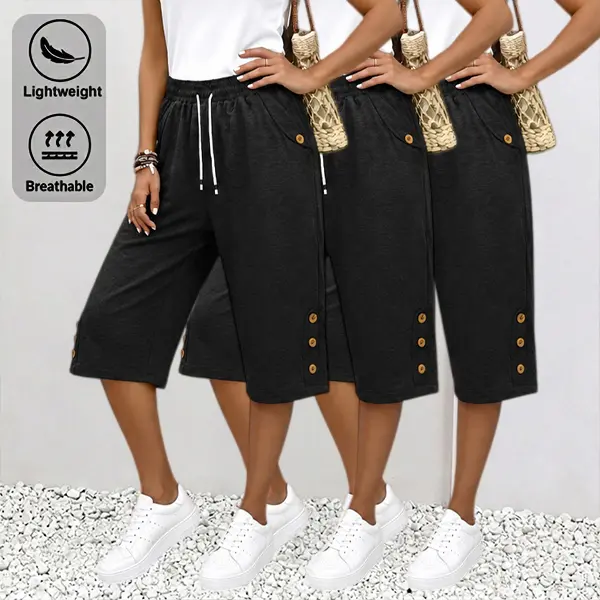Women's casual cropped trousers