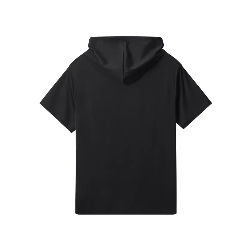 Men's Lightweight Summer Hooded Short-Sleeve T-Shirt