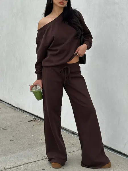 【Black Friday】Women's Long Sleeve Jumper & Pants, 2 Piece Outfit Set, Fall Basic Sweatsuit Outfits, Clothes for Lady 【Black Friday】Women's Long Sleeve Jumper & Pants, 2 Piece Outfit Set, Fall Basic Sweatsuit Outfits, Clothes for Lady