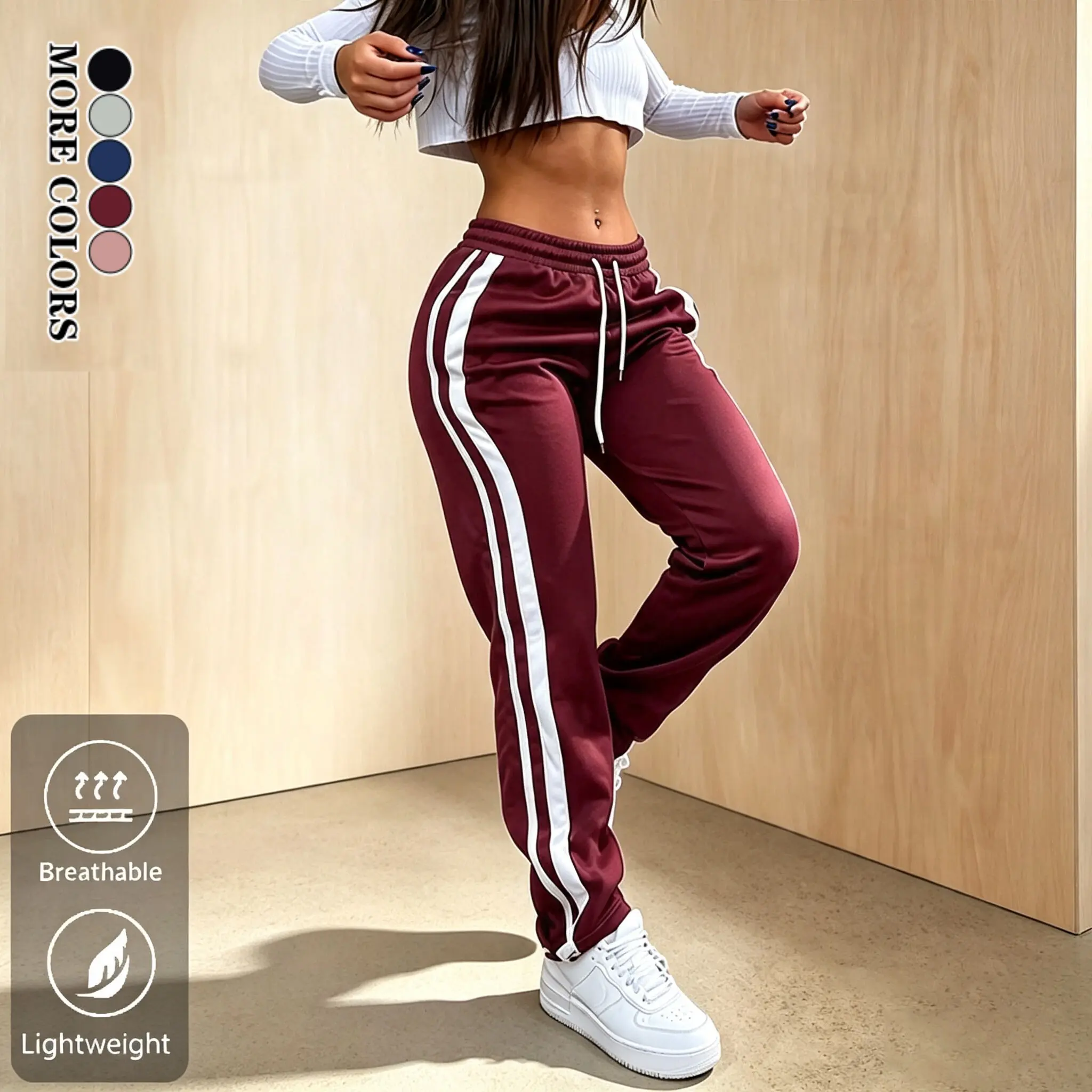 Women's All-Season Side-Stripe Sweatpants