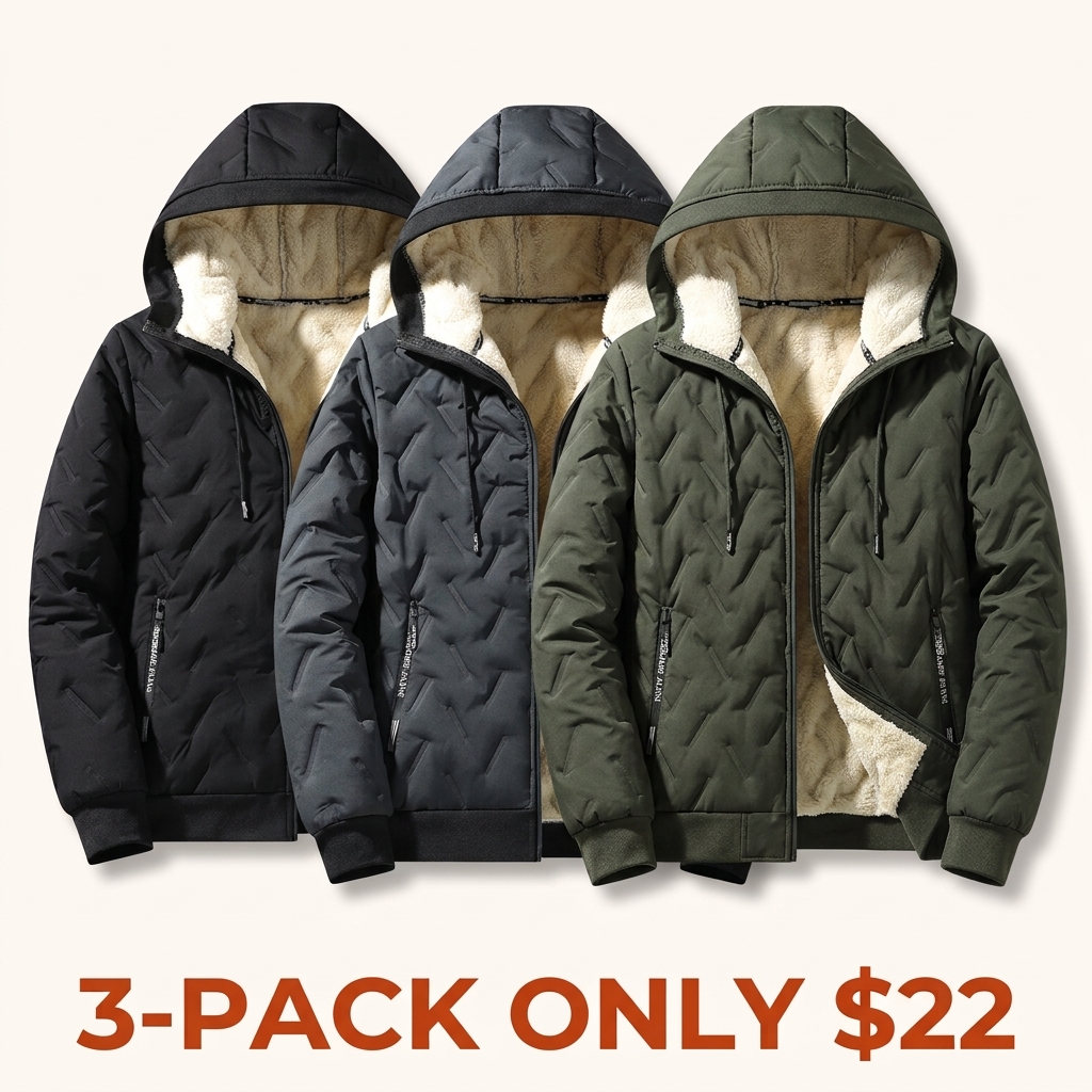 New Stylish Men's Hooded Padded Jacket