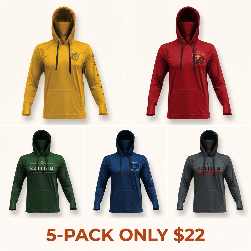 UPF 50 Sun Protection Long-Sleeve Hoodie (With Built-in Neck Gaiter)