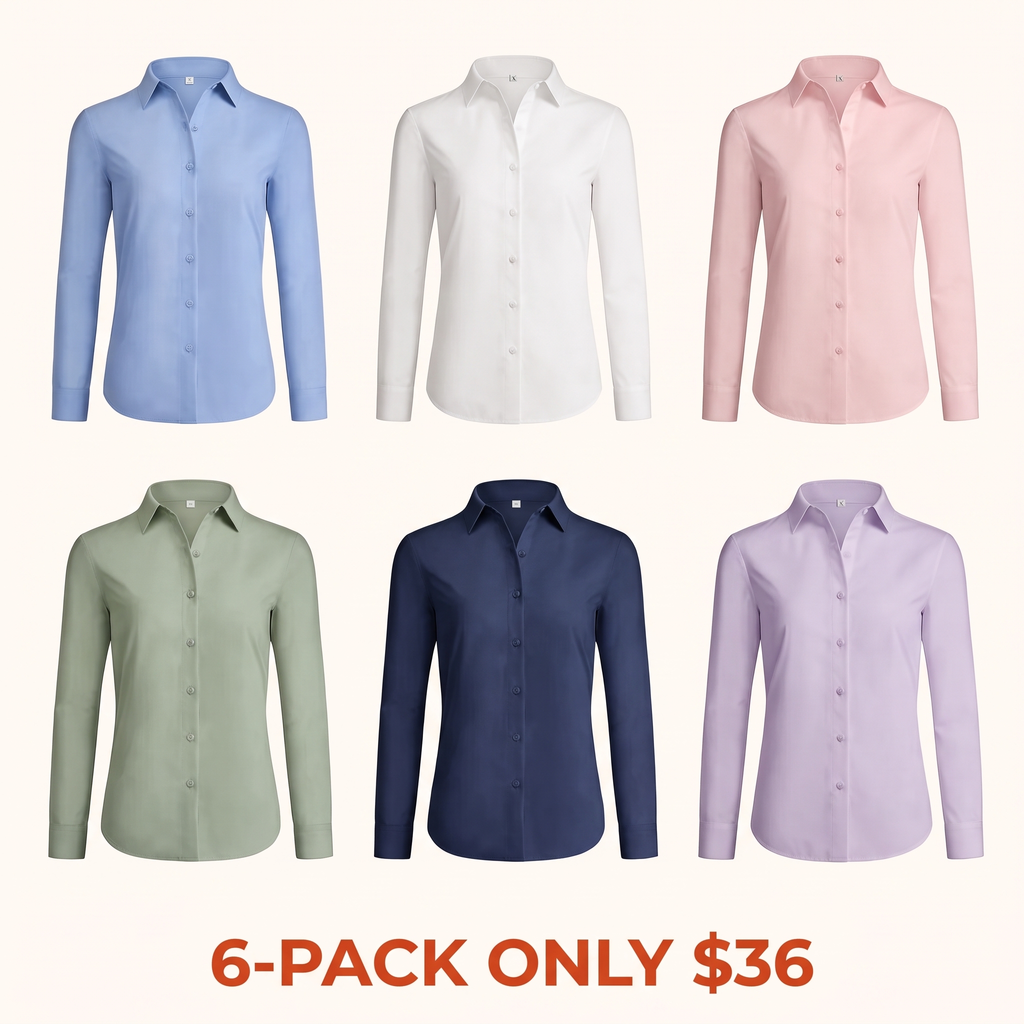 Women's Non-Iron Modal Long-Sleeve Shirt