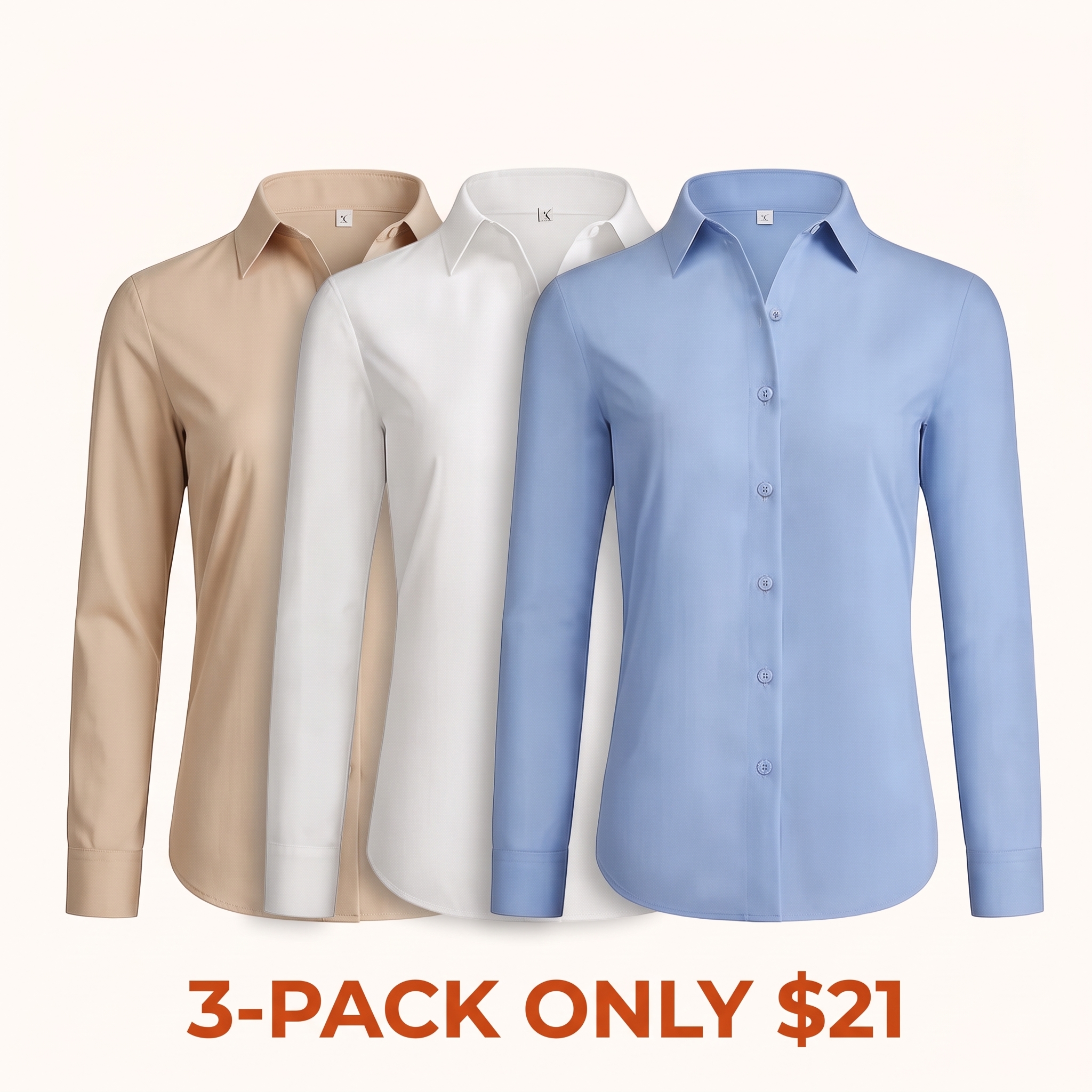Women's Non-Iron Modal Long-Sleeve Shirt