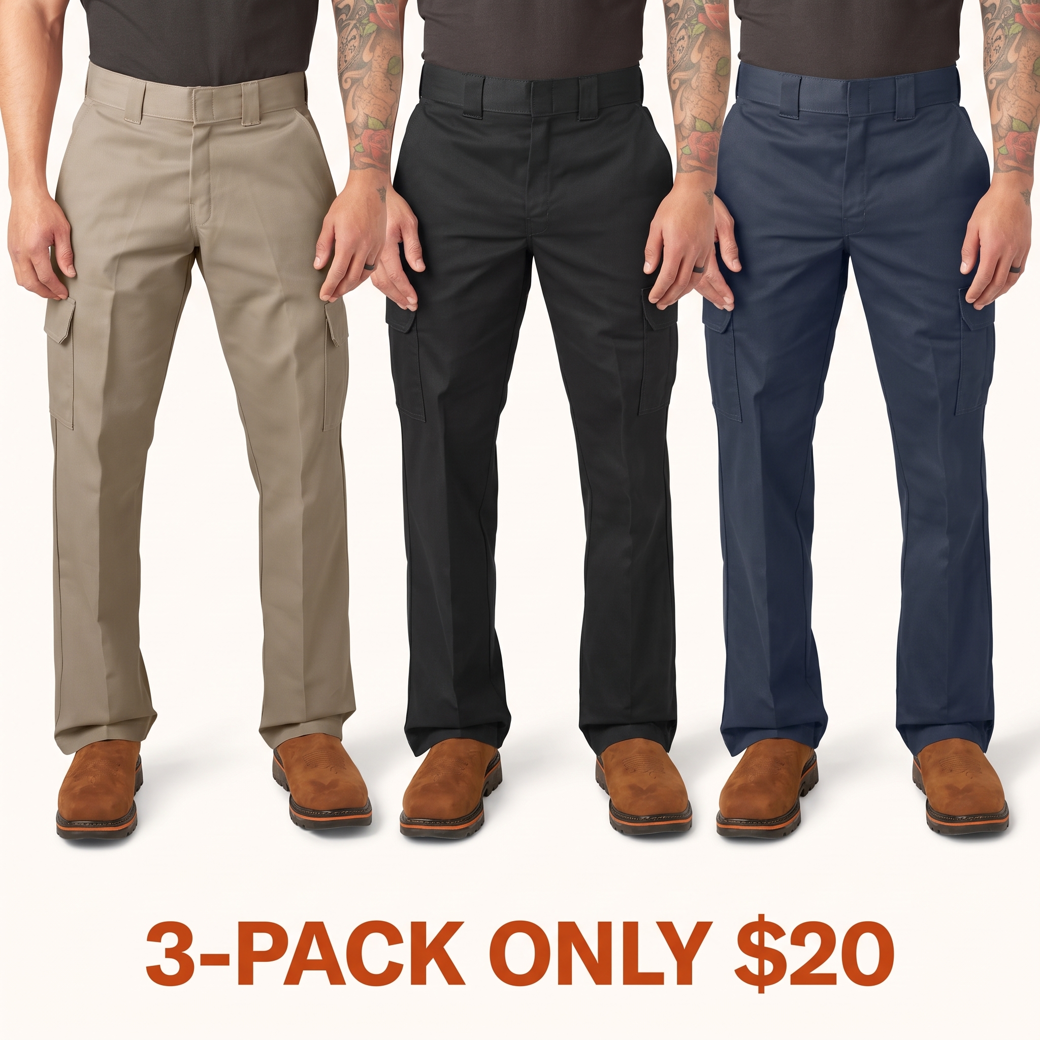 Men's loose-fit cargo pants
