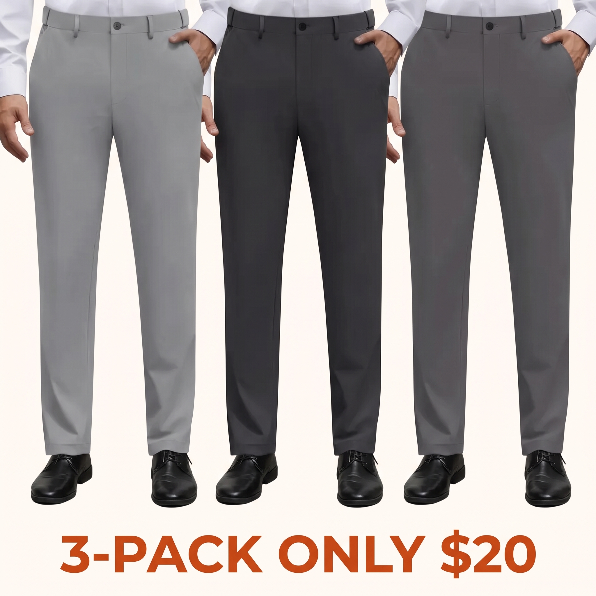Men's Stretch Non-Iron Golf Trousers