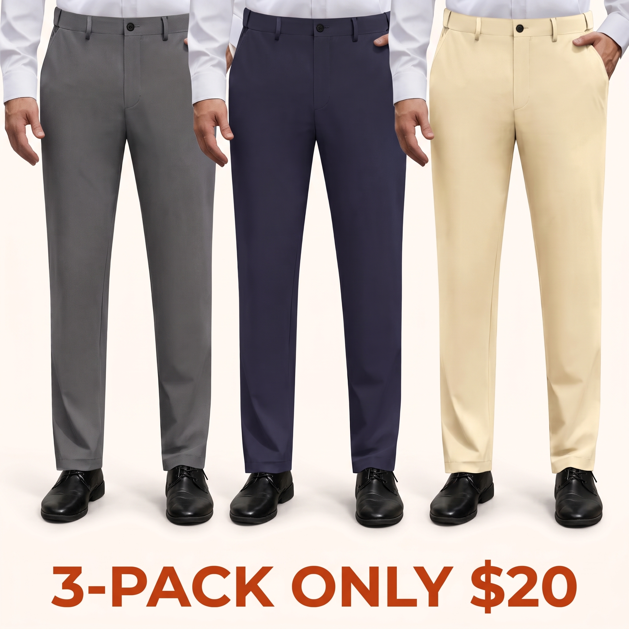 Men's Stretch Non-Iron Golf Trousers