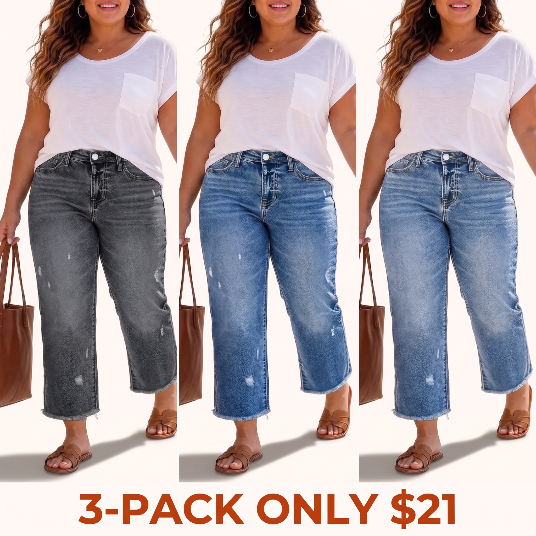 New plus-size women's jeans